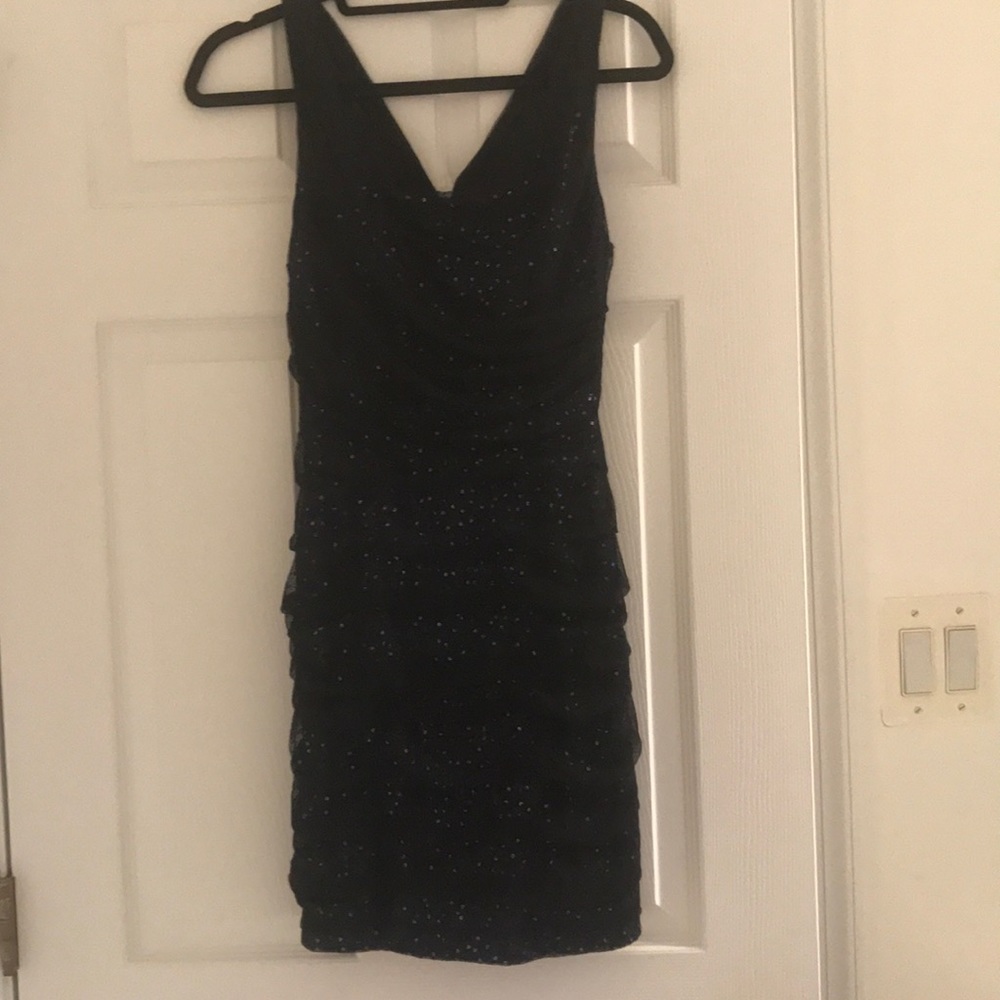 Mesh sequined dress
